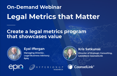 Legal Metrics that Matter
